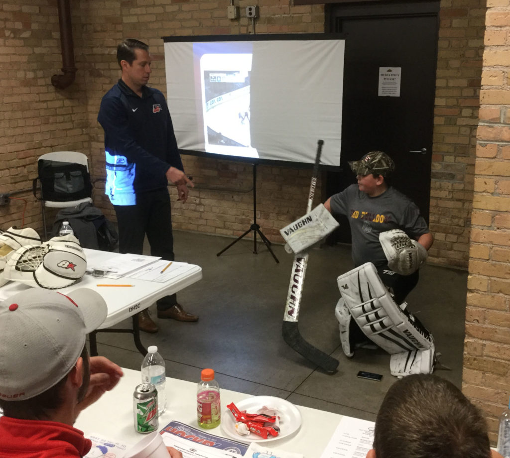 Goalie coaching clinics Carroll Goalie School